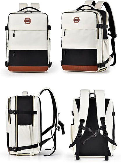 28L Multifunctional Backpack with Shoe Compartment for School Travel Work, Gray, 28x19x42 cm V1188-MS-325-1269