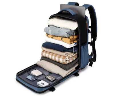 Multifunctional Backpack with Shoe Compartment for School Travel and Work, 28x19x42 cm, Green V1188-MS-325-1270