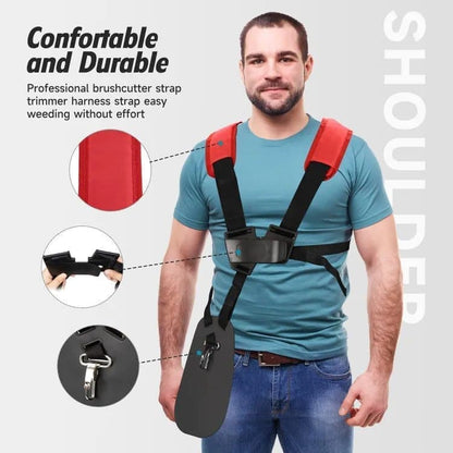 Adjustable Nylon Trimmer Strap, Compatible with Grass Trimmer and Leaf Blower, Dark Red V1188-MS-325-1273