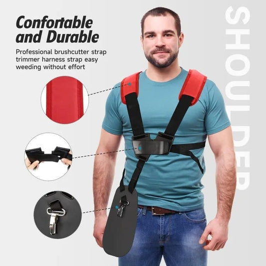 Adjustable Nylon Trimmer Strap, Compatible with Grass Trimmer and Leaf Blower, Dark Red V1188-MS-325-1273