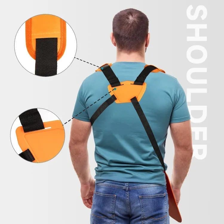 Adjustable Nylon Trimmer Strap for Grass Trimmer and Leaf Blower, Orange V1188-MS-325-1274