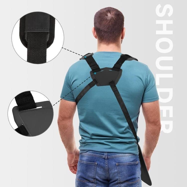 Adjustable Nylon Trimmer Strap, Compatible with Grass Trimmer and Leaf Blower, Black V1188-MS-325-1275