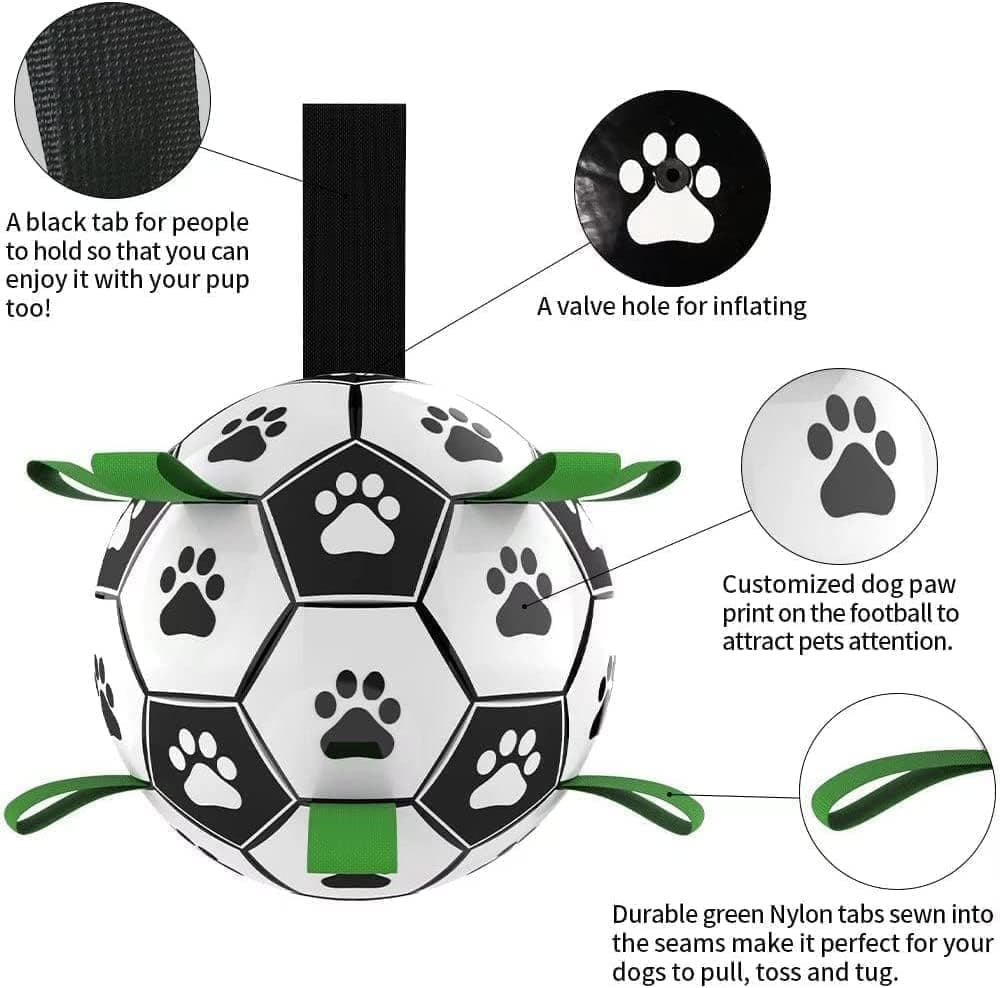 Durable Interactive Dog Ball with Air Needle, 15cm V1188-MS-325-1281