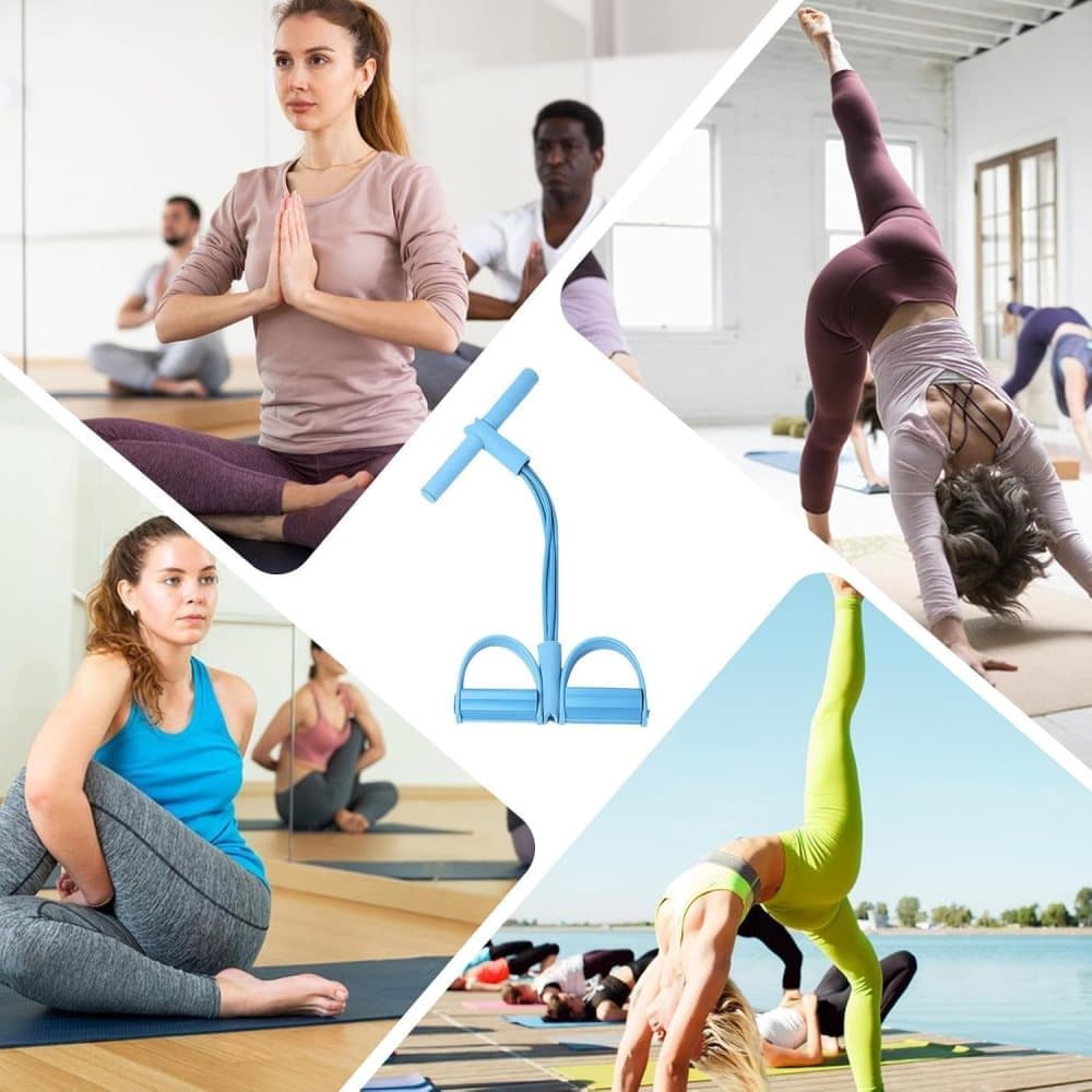 Abdominal trainer exercise band for sit-up training, multifunctional tension rope fitness pedal training slap V1188-MS-325-1297