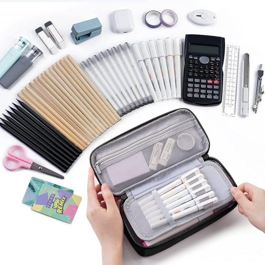 1 Pack Large Capacity Pencil Case, Multifunctional Lightweight Durable Organizer for Students and Office, V1188-MS-325-1300