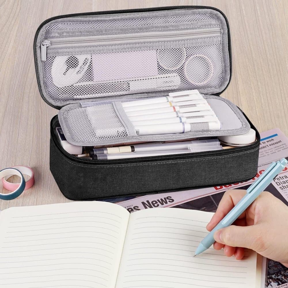 1 Pack Large Capacity Pencil Case, Multifunctional Lightweight Durable Organizer for Students and Office, V1188-MS-325-1300