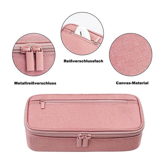 1 Pack Large Capacity Pencil Case, Multifunctional Lightweight Durable Organizer for Students and Office, Pink V1188-MS-325-1302