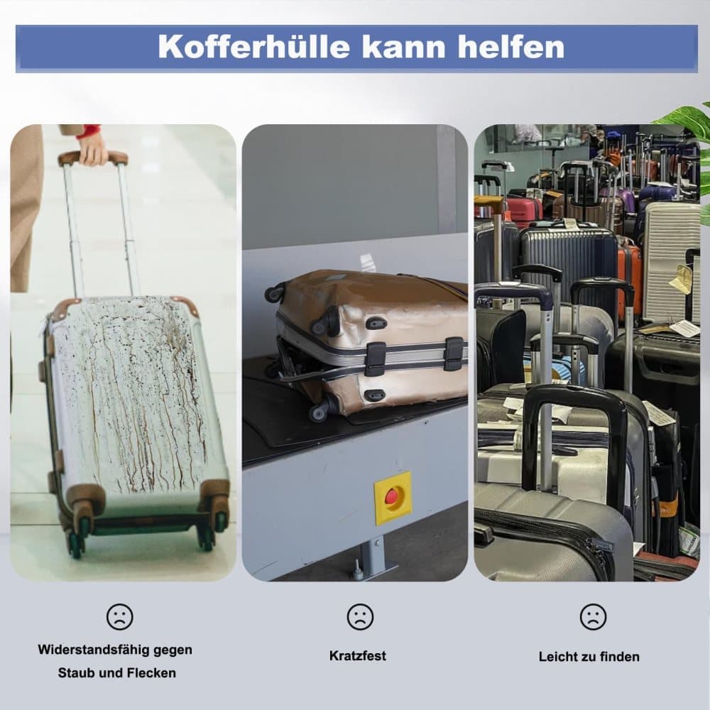 Transparent Protective Case for Suitcase, Waterproof Dustproof Durable Extra Thick, Compatible with Cabin V1188-MS-325-1308