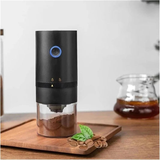 Portable USB Coffee Grinder for Espresso Automatic Grinding Travel Home and Camping, Black V1188-MS-325-1310