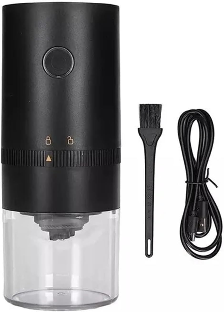 Portable USB Coffee Grinder for Espresso Automatic Grinding Travel Home and Camping, Black V1188-MS-325-1310