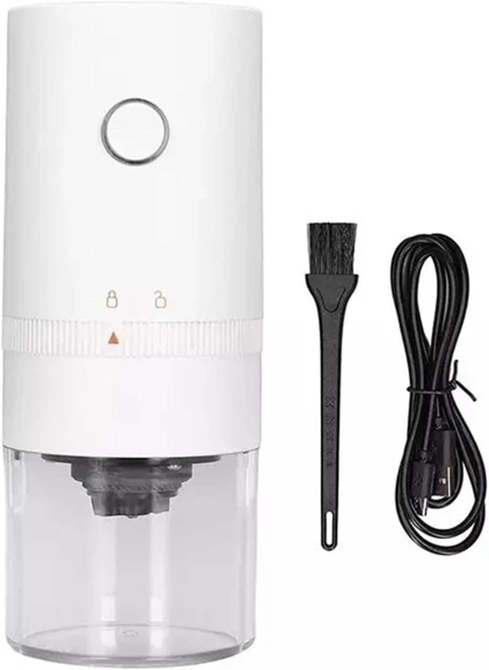 Portable USB Coffee Grinder for Espresso, Automatic Grinding, Compatible with Travel Home and Camping, White V1188-MS-325-1311