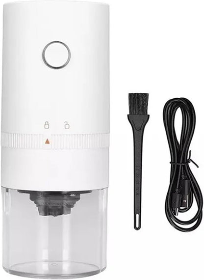 Portable USB Coffee Grinder for Espresso, Automatic Grinding, Compatible with Travel Home and Camping, White V1188-MS-325-1311