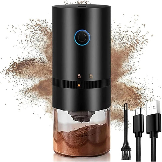 Portable USB Coffee Grinder for Espresso, Automatic Grinding, Compatible with Travel Home and Camping, White V1188-MS-325-1311