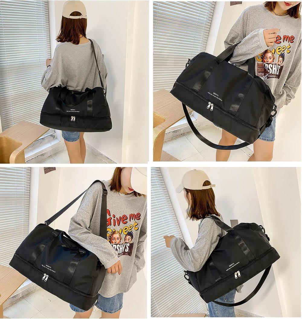 Large Capacity Waterproof Nylon Sport Gym Bag for Women and Men V1188-MS-325-1313