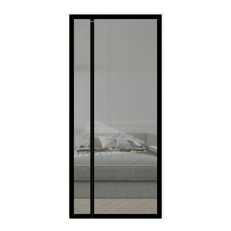 Self-Adhesive Magnetic Mosquito Net Door Curtain, Black, 85x220cm, Fly and Cat Proof, Durable, Removable, V1188-MS-325-1316