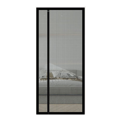 Self-Adhesive Magnetic Mosquito Net Door Curtain, Black, 85x220cm, Fly and Cat Proof, Durable, Removable, V1188-MS-325-1316