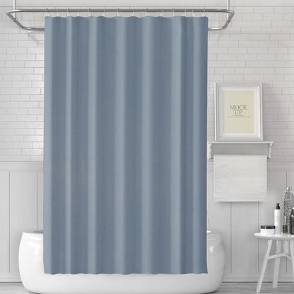 Waterproof mildew resistant PEVA shower curtain, compatible with standard shower rods, 180x180cm, Blue V1188-MS-325-1331