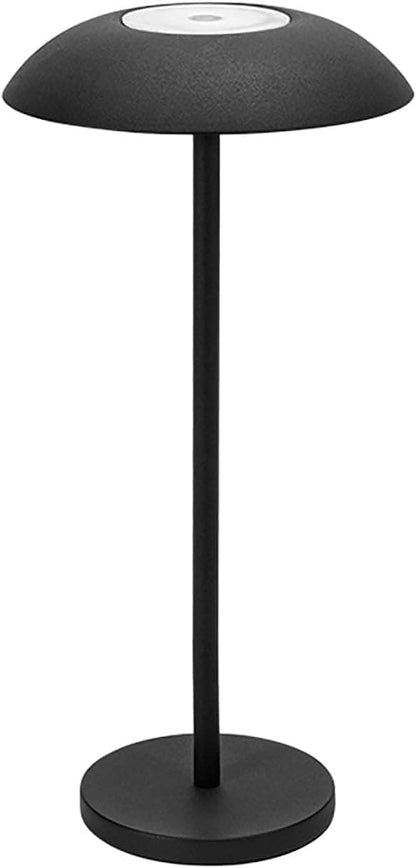 Rechargeable Wireless LED Table Lamp with Adjustable Brightness, 2600mAh Battery, Portable Bedside Lamp, Black V1188-MS-325-1338