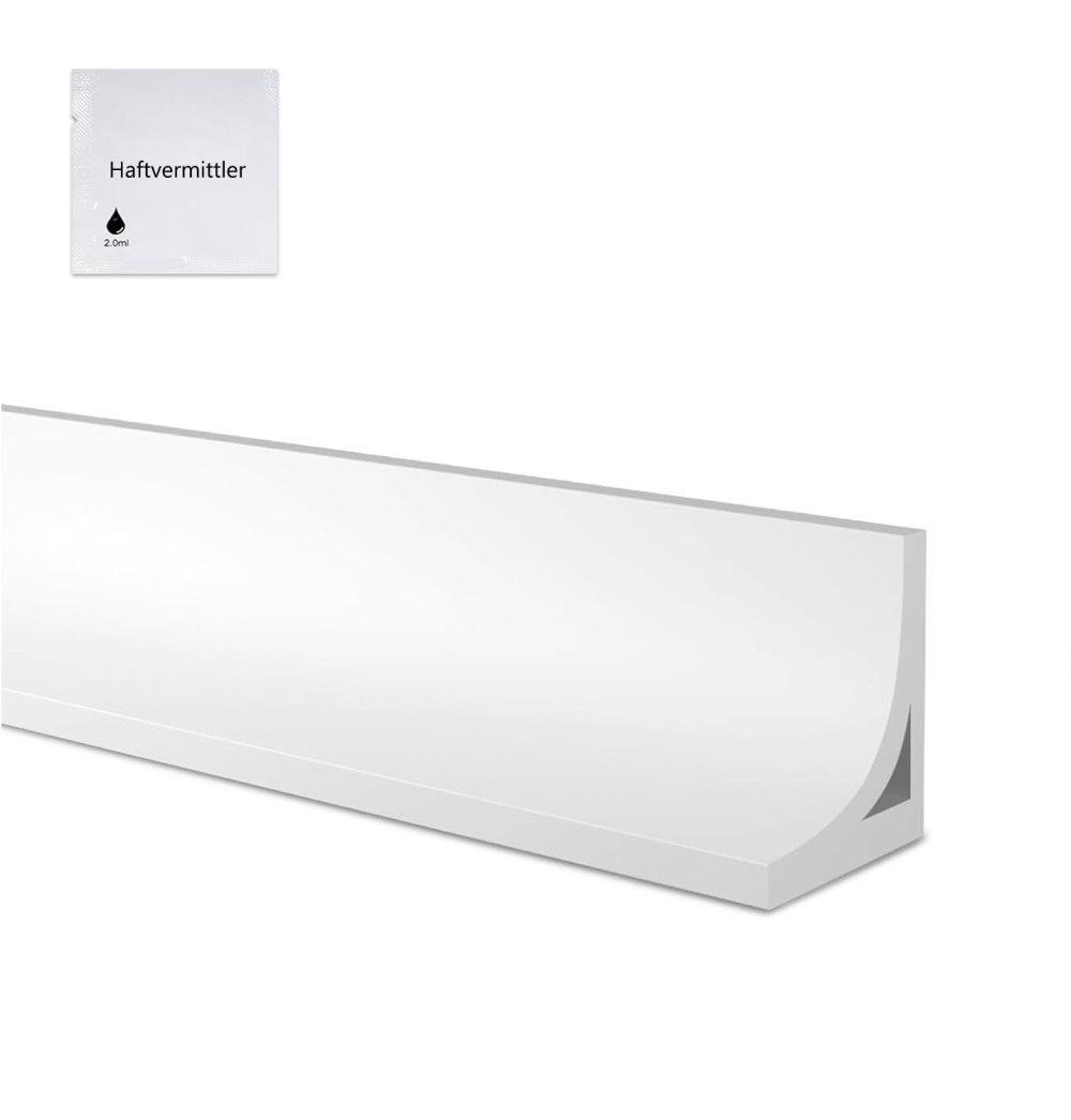 1M Flexible Silicone Shower Threshold Water Barrier to Prevent Splashes, 3 cm High, White V1188-MS-325-1343