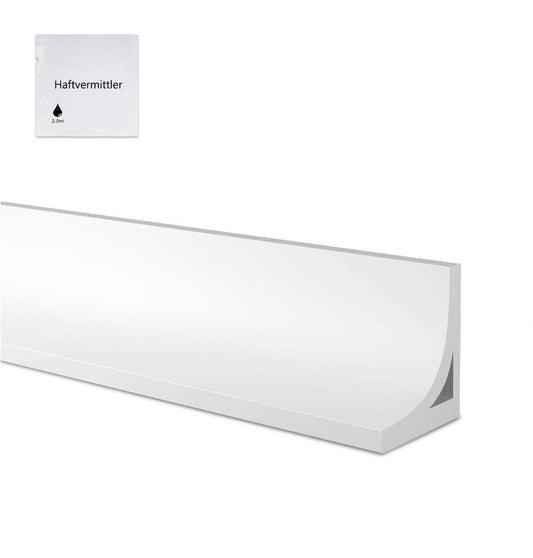 1M Flexible Silicone Shower Threshold Water Barrier to Prevent Splashes, 3 cm High, White V1188-MS-325-1343