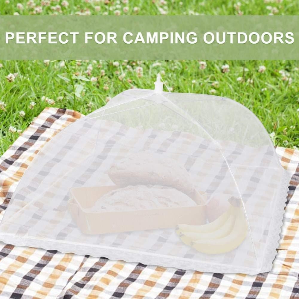4 Pack Pop-up Food Cover Mesh Insect Net, Foldable for Camping Picnic Grilling, 43cm, Compatible with Oral-B V1188-MS-325-1351