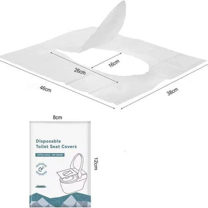 40 pcs Biodegradable Toilet Seat Covers, Flushable Travel Toilet Covers, 38x46cm V1188-MS-325-1361
