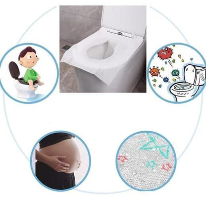 40 pcs Biodegradable Toilet Seat Covers, Flushable Travel Toilet Covers, 38x46cm V1188-MS-325-1361