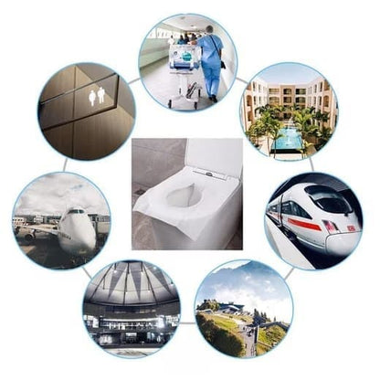 40 pcs Biodegradable Toilet Seat Covers, Flushable Travel Toilet Covers, 38x46cm V1188-MS-325-1361