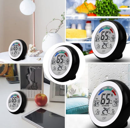 Digital Thermometer Hygrometer Indoor Outdoor Wireless Touch Screen Waterproof, for Bathroom Kitchen V1188-MS-325-1369