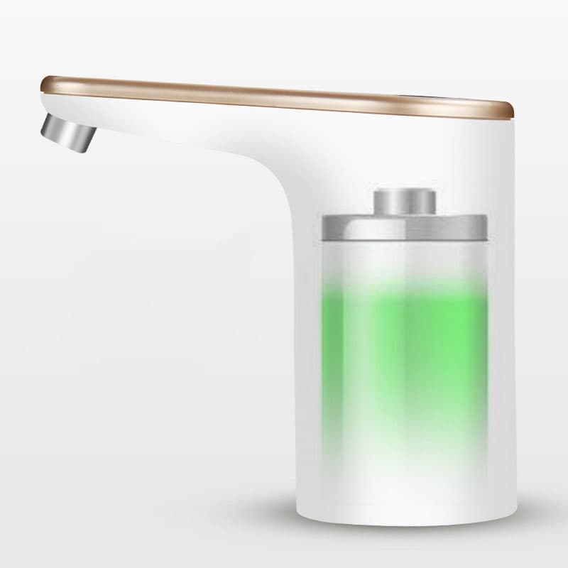 Electric Water Pump Automatic Dispenser with USB Charging for Water Refilling and Cold Distribution, Gold V1188-MS-325-1371