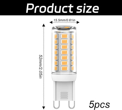 5pcs G9 LED Bulbs 3W White Light V1188-MS-325-1375