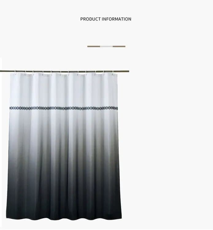 Waterproof Shower Curtain Moroccan Pattern Mold Resistant, 120x180 cm or 180x180 cm V1188-MS-325-1377