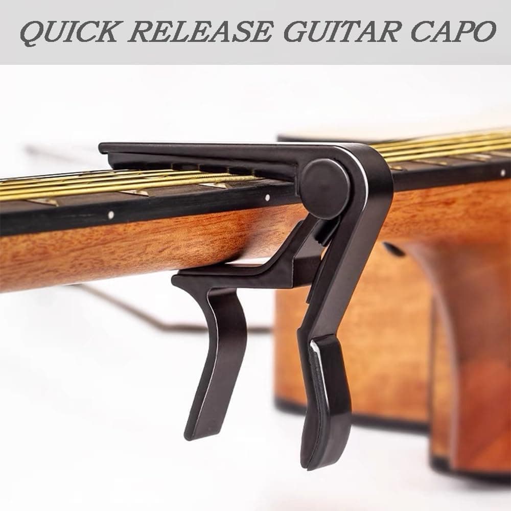 Guitar Capo Clamp, Compatible with Acoustic and Electric Guitars V1188-MS-325-1379