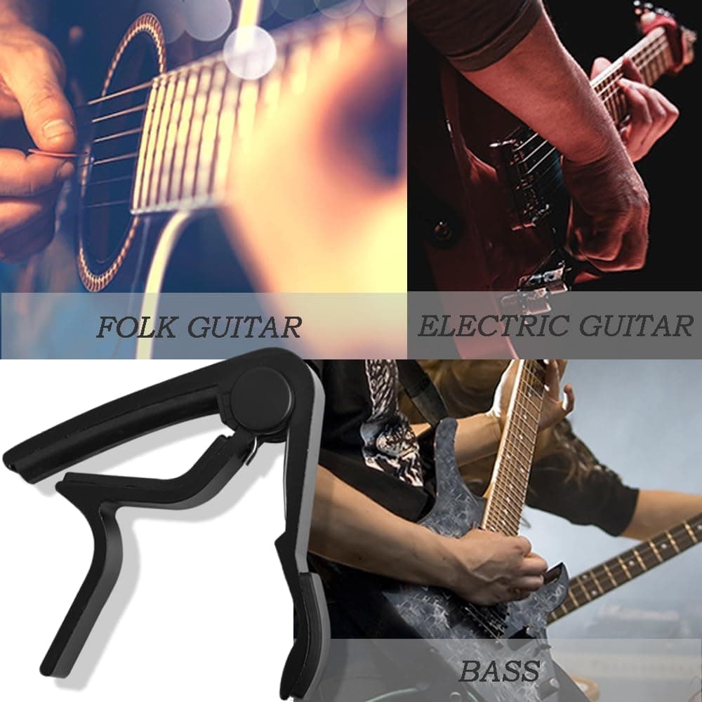 Guitar Capo Clamp, Compatible with Acoustic and Electric Guitars V1188-MS-325-1379