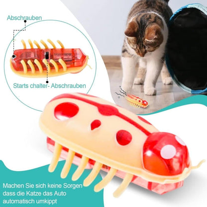 7-Piece Interactive Pet Toy for Cats and Dogs, Mini Beetle Electric Toy, Compatible with Small Pets, 4 Inches V1188-MS-325-1380