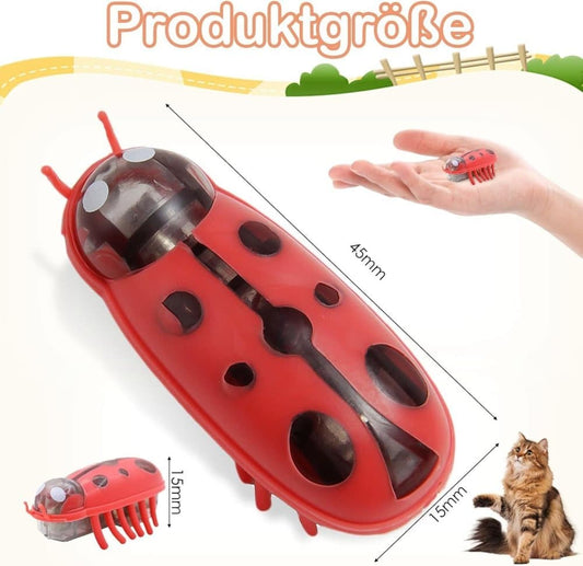 4-Piece Interactive Pet Toy for Cats and Dogs, Mini Beetle Electric Toy, Compatible with Small Pets, 4 Inches V1188-MS-325-1381