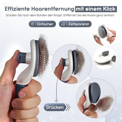 Dog brush for dogs and cats, fur brush, compatible with all breeds, Gray V1188-MS-325-1388