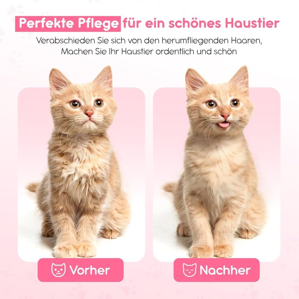Dog brush and fur brush for dogs and cats, Pink V1188-MS-325-1389
