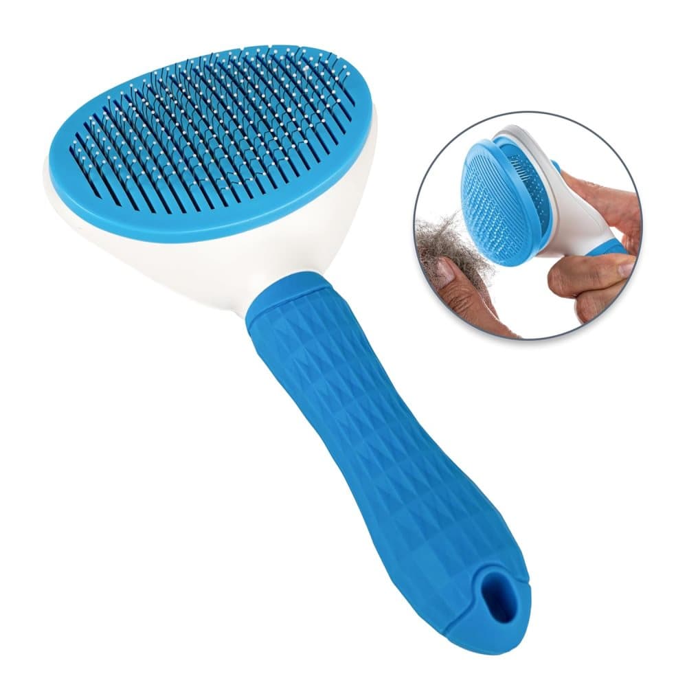 Dog brush for dogs and cats, fur brush, compatible with all breeds, Blue V1188-MS-325-1390