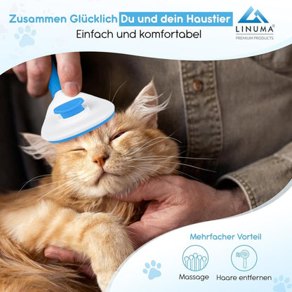 Dog brush for dogs and cats, fur brush, compatible with all breeds, Blue V1188-MS-325-1390