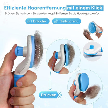 Dog brush for dogs and cats, fur brush, compatible with all breeds, Blue V1188-MS-325-1390