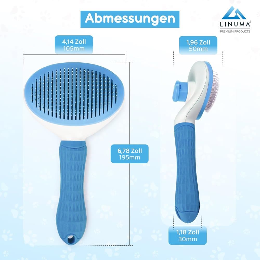 Dog brush for dogs and cats, fur brush, compatible with all breeds, Blue V1188-MS-325-1390
