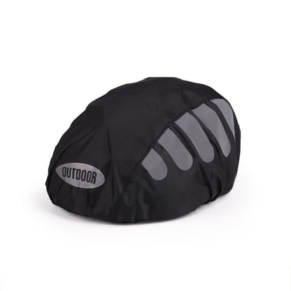 Reflective Bicycle Helmet Cover, Water and Wind Resistant Rain Cover, Black V1188-MS-325-1393