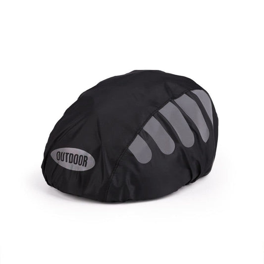 Reflective Bicycle Helmet Cover, Water and Wind Resistant Rain Cover, Black V1188-MS-325-1393