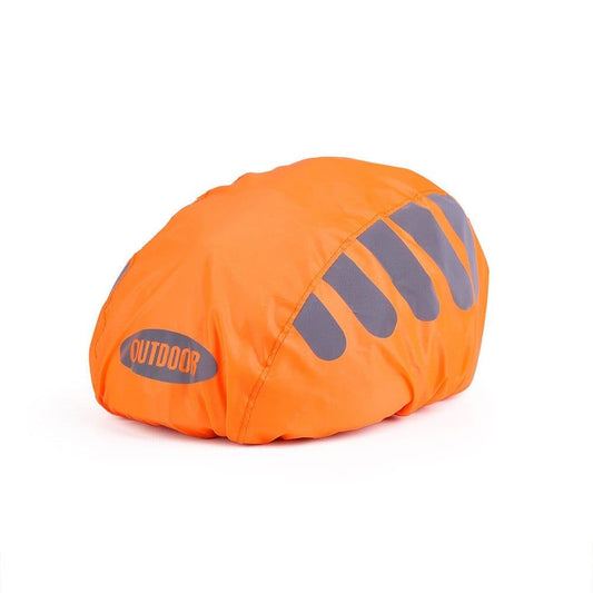 Reflective Bicycle Helmet Cover, Universal Wind and Water Resistant, Compatible with All Bikes, Orange V1188-MS-325-1395