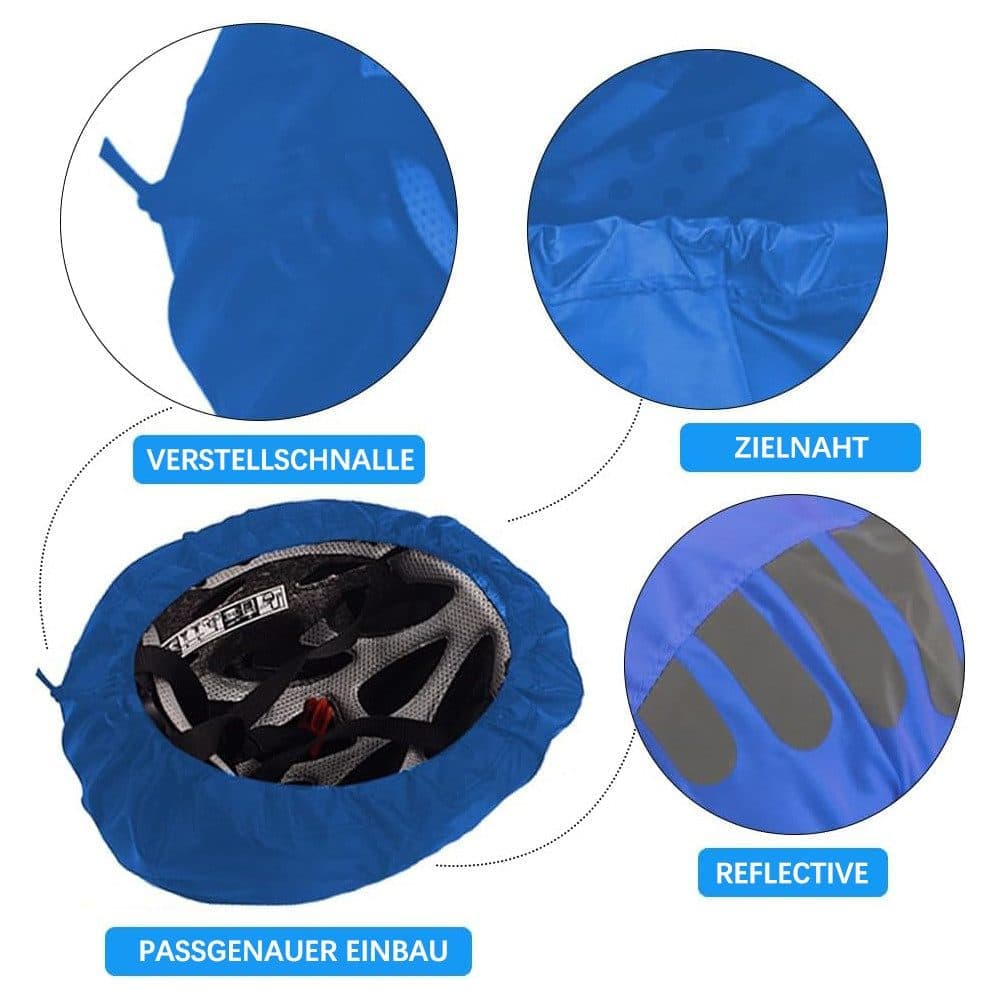 Reflective Bicycle Helmet Cover, Universal Wind and Water Resistant, Compatible with All Bikes, Orange V1188-MS-325-1395