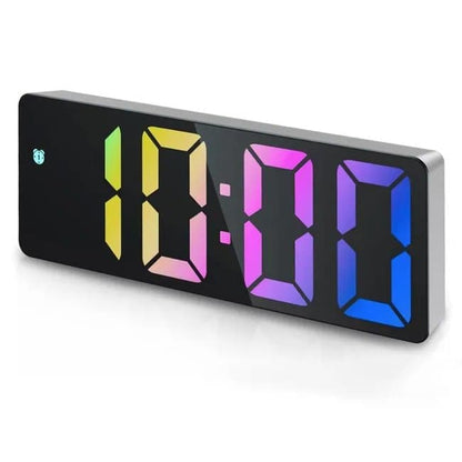 6.7 Inch LED Alarm Clock with Dimmable Display and Temperature, Large Electronic Digital Clock V1188-MS-325-1397