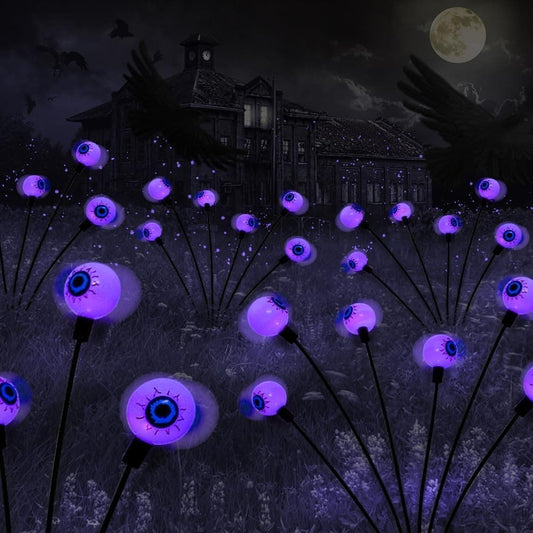 Solar Powered Halloween Eye Lights 4-Pack for Garden and Patio Decoration, Waterproof, 1/4\ V1188-MS-325-1404