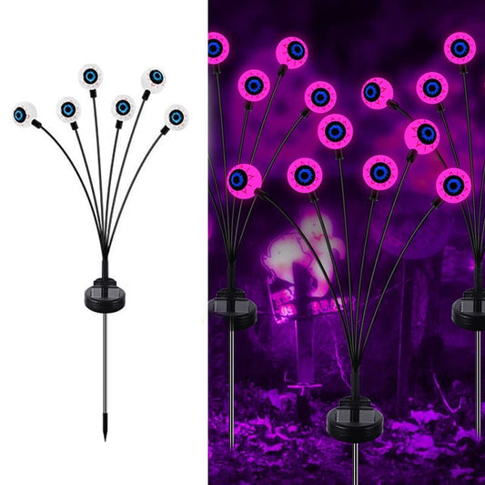 1-Pack Solar Powered Halloween Eye Lights for Garden and Patio Decoration, Waterproof, Purple, 1/4 V1188-MS-325-1407