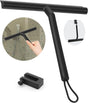 Multifunctional Silicone Shower Scraper with Hook for Windows, Shower Door and Car Window, Black V1188-MS-325-1437